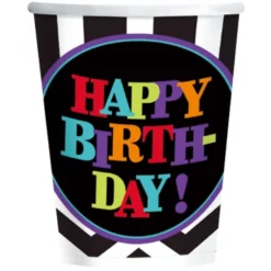 Juego de 8 Vasos Happy Birthday