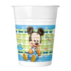 Juego de 8 Vasos Mickey Bebé