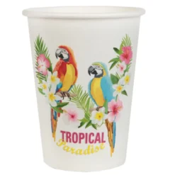 Juego de 10 vasos Paraíso Tropical