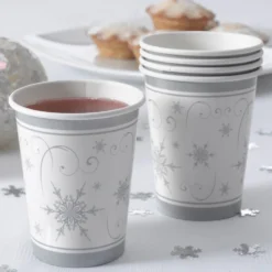 Juego de 8 Vasos Snowflakes