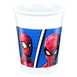 Juego de 8 Vasos Spiderman Team Up