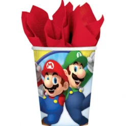 Juego de 8 Vasos Super Mario