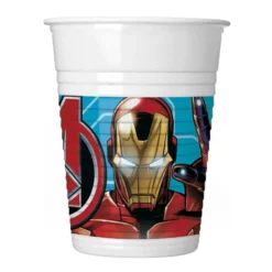 Juego de 8 Vasos Vengadores Power 200 ml