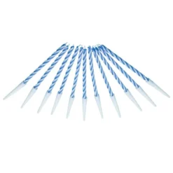 Juego de 12 Velas Azules 6 cm