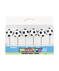 Juego de 6 velas Balón de Fútbol Culpitt