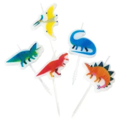 Juego de 5 Velas Dinosaurios