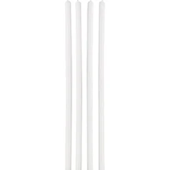 Juego de 12 velas largas blancas Wilton