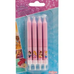 Juego de 8 Velas Princesas Disney