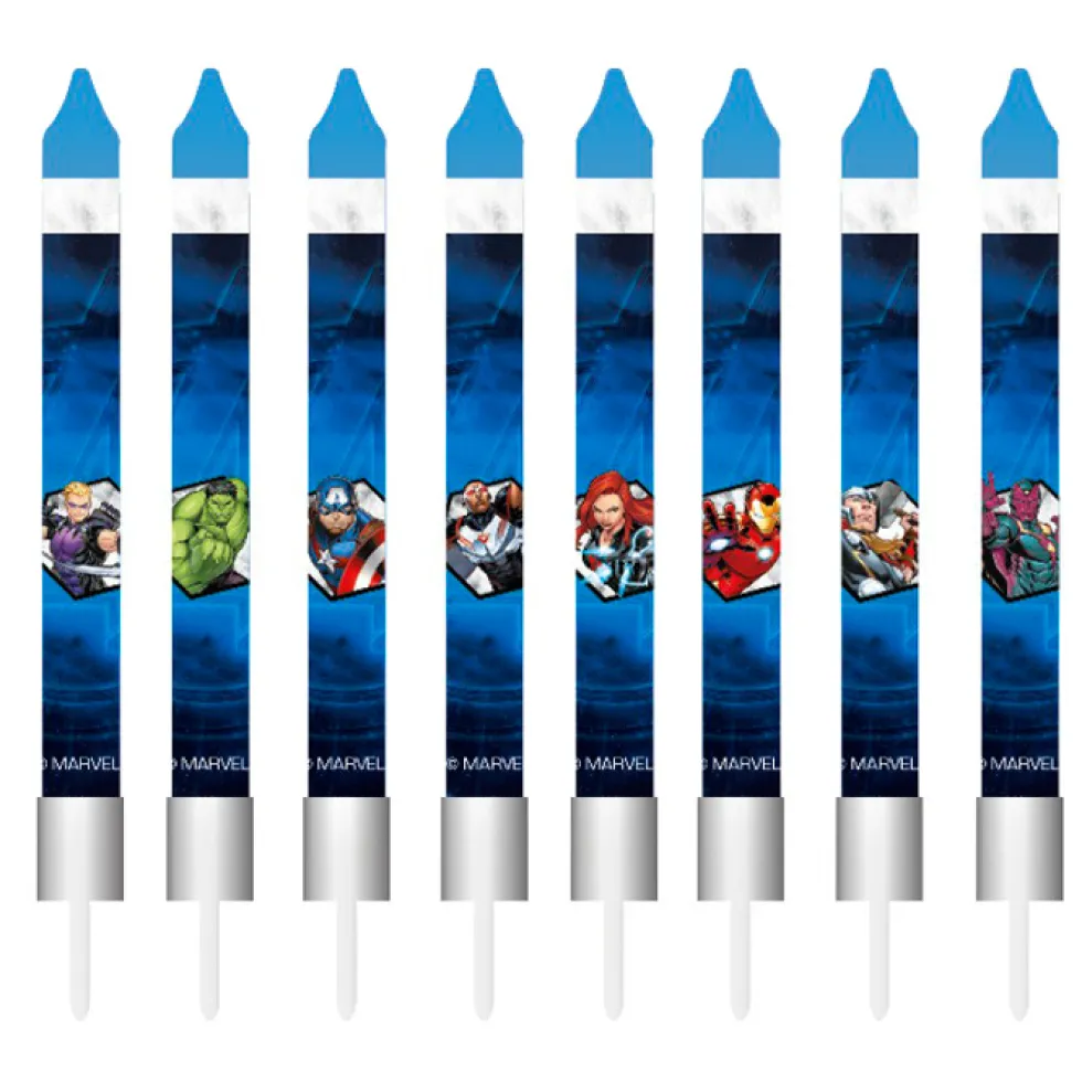 Juego de 8 Velas Vengadores