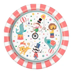 Juego 8 Platos Circo Modelo B 22 cm