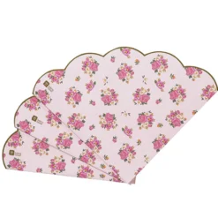 Juego 20 Servilletas Redondas Vintage Floral