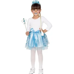 Kit Accesorios Princesa Azul Infantil 4 pcs