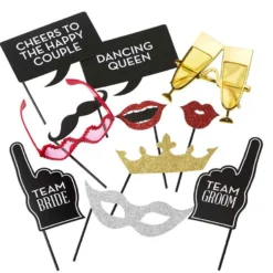 Kit de 14 Accesorios para Photocall de Bodas