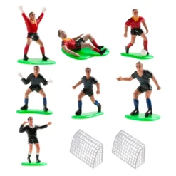 Kit Fútbol Rojo y Azul para Decorar Tartas