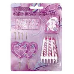 Kit para Decoración para Tartas Princesas 19 pc