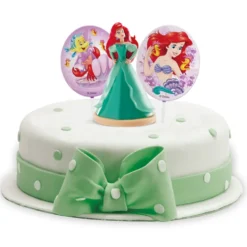 Kit Princesa Ariel para Decorar Tartas
