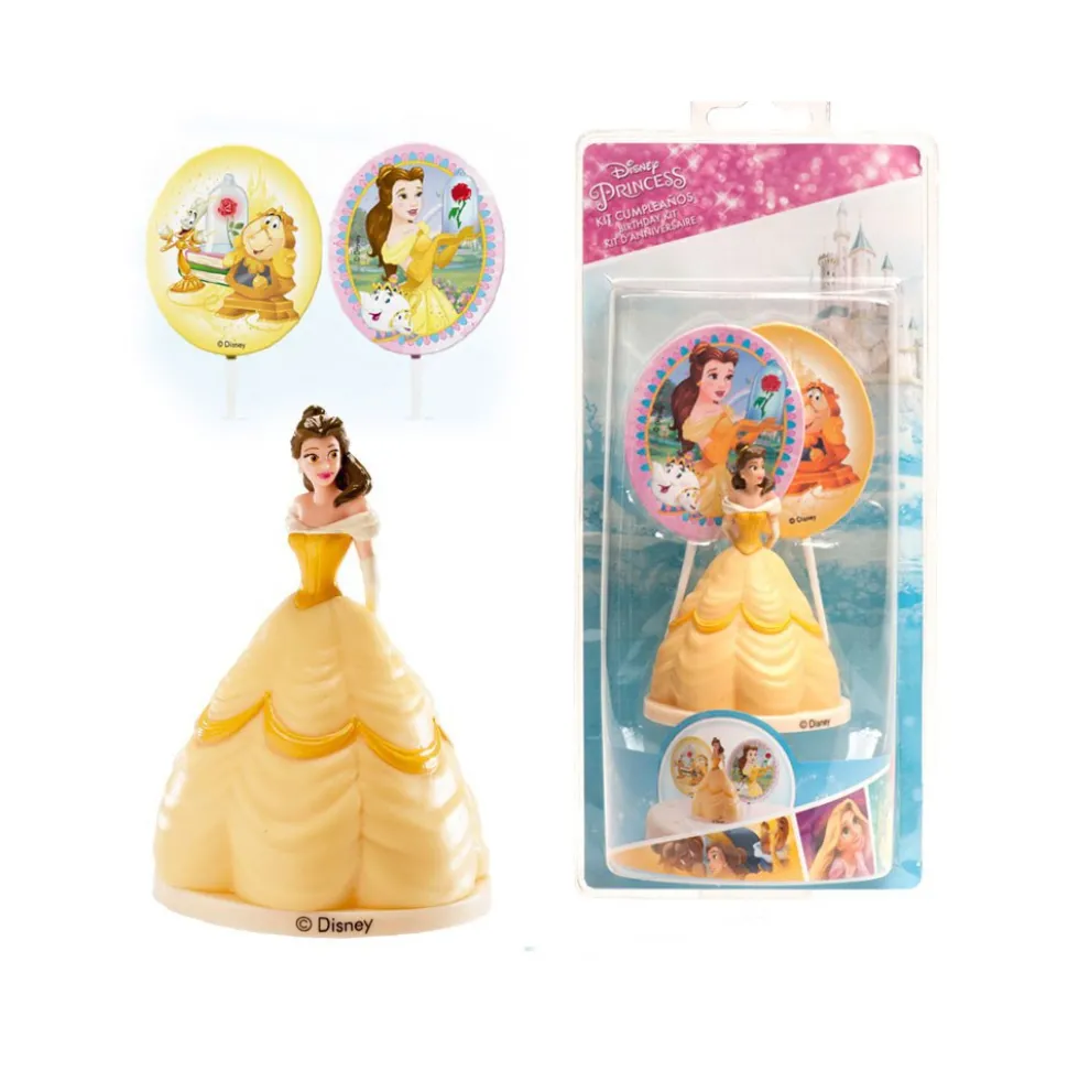 Kit Princesa Bella para Decorar Tartas