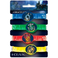 Kit 4 Pulseras Harry Potter