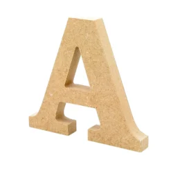 Letra de madera A 12cm