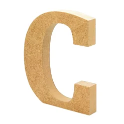 Letra de madera C 12cm