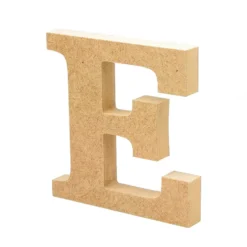 Letra de madera E 12cm