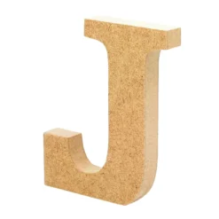 Letra de madera J 12cm
