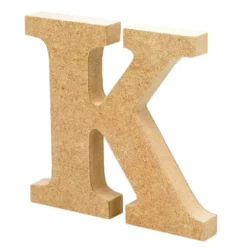 Letra de madera K 12cm