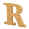 Letra de madera R 12cm