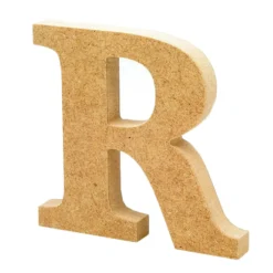 Letra de madera R 12cm