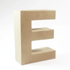 Letra E de Cartón 17cm