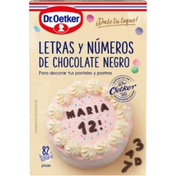 Letras y Números de Chocolate 82 pc - Dr Oetker