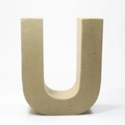 Letra U de Cartón 17cm