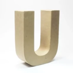 Letra U de Cartón 17cm