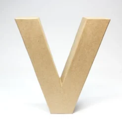 Letra V de Cartón 17cm