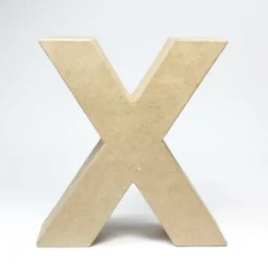 Letra X de Cartón 17cm