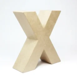 Letra X de Cartón 17cm