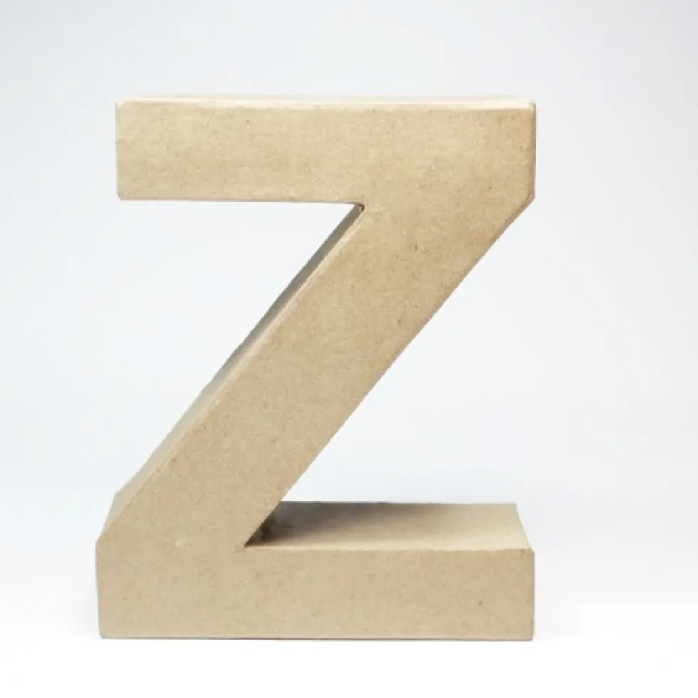 Letra Z de Cartón 17cm