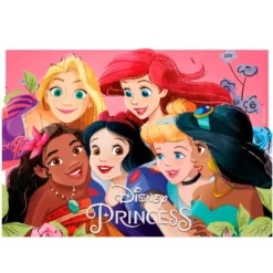 Lámina Comestible Rectangular Princesas 21 cm x 14,8 cm