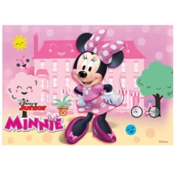 Lámina Comestible Rectangular Minnie 21 cm x 14,8 cm
