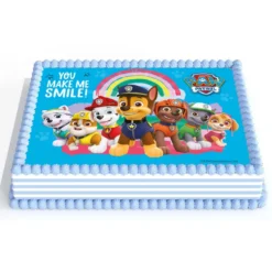 Lámina Comestible Rectangular Patrulla Canina 21 cm x 14,8 cm