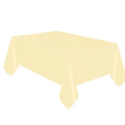 Mantel de plástico marfil