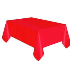 Mantel de Plástico Rojo