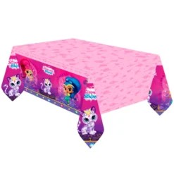 Mantel de plástico Rosa Shimmer y Shine