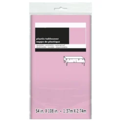 Mantel Plástico Rosa Pastel
