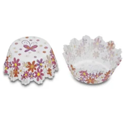 Mini Cápsulas para Cupcakes Flores y Mariposas