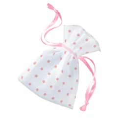 Mini Bolsitas de Organza Lunares Rosas