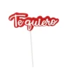 Mini Toppers Te Quiero 9 cm 6 ud