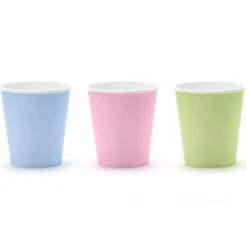 Mix 6 Vasos Colores Pastel