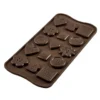 Molde de Silicona Botones Chocolate