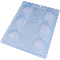 Molde para Chocolate Bombón Trufa Corazón 6 Cav - Bwb